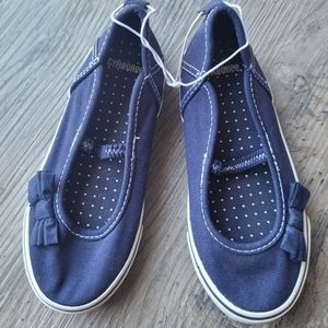Gymboree Size 10 Girls Navy Slip on Shoes